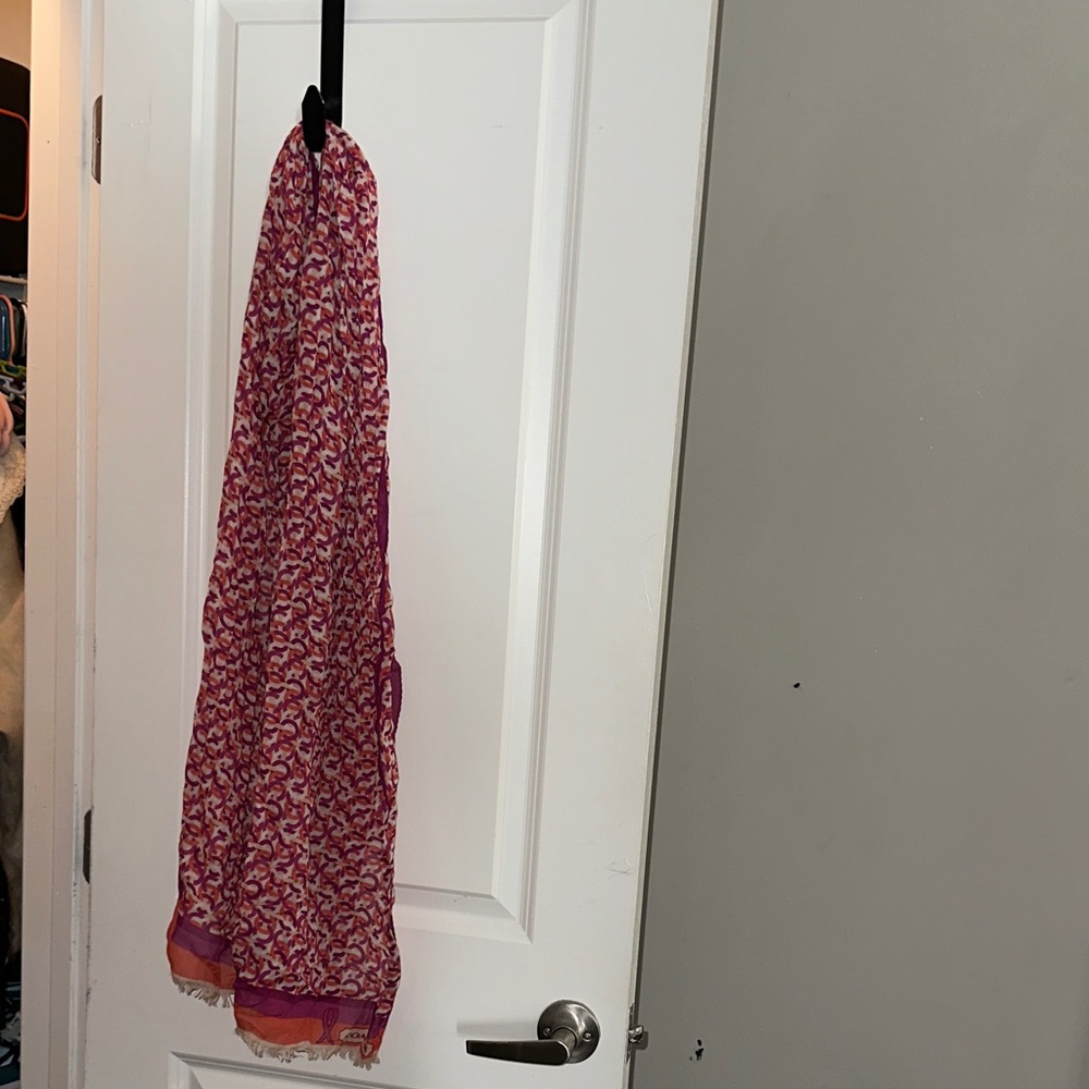 Signature Rose Meadow Print Coach Scarf